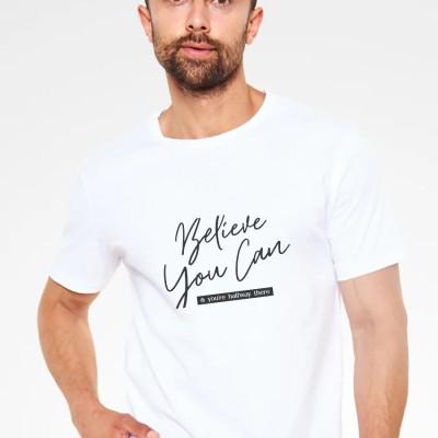Unisex Oversize 24/1 Penye DTF Baskılı Tişört - DTF207