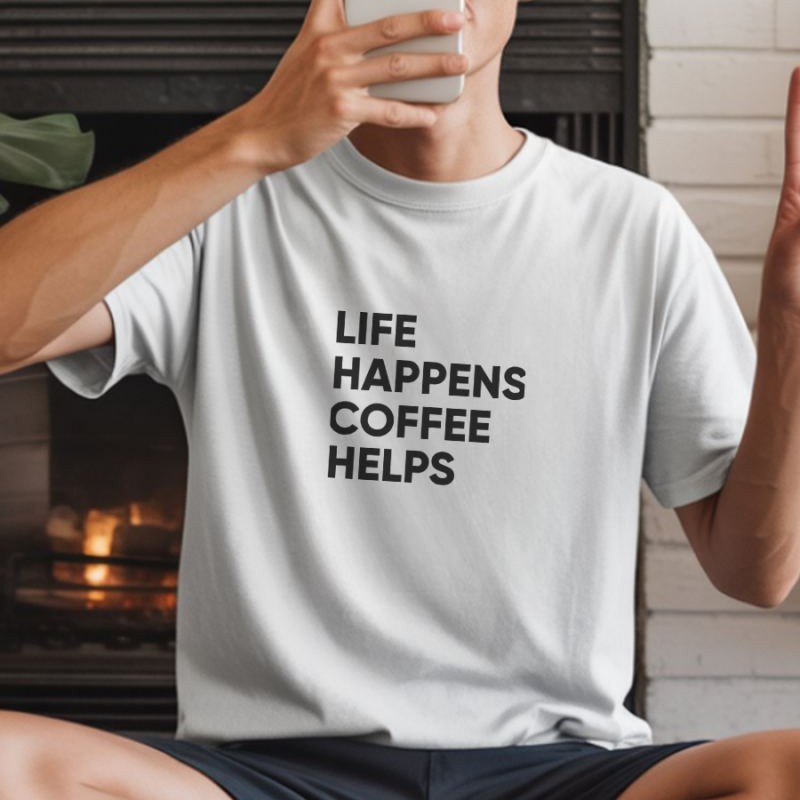 Unisex Oversize 24/1 Penye DTF Baskılı Tişört - DTF243