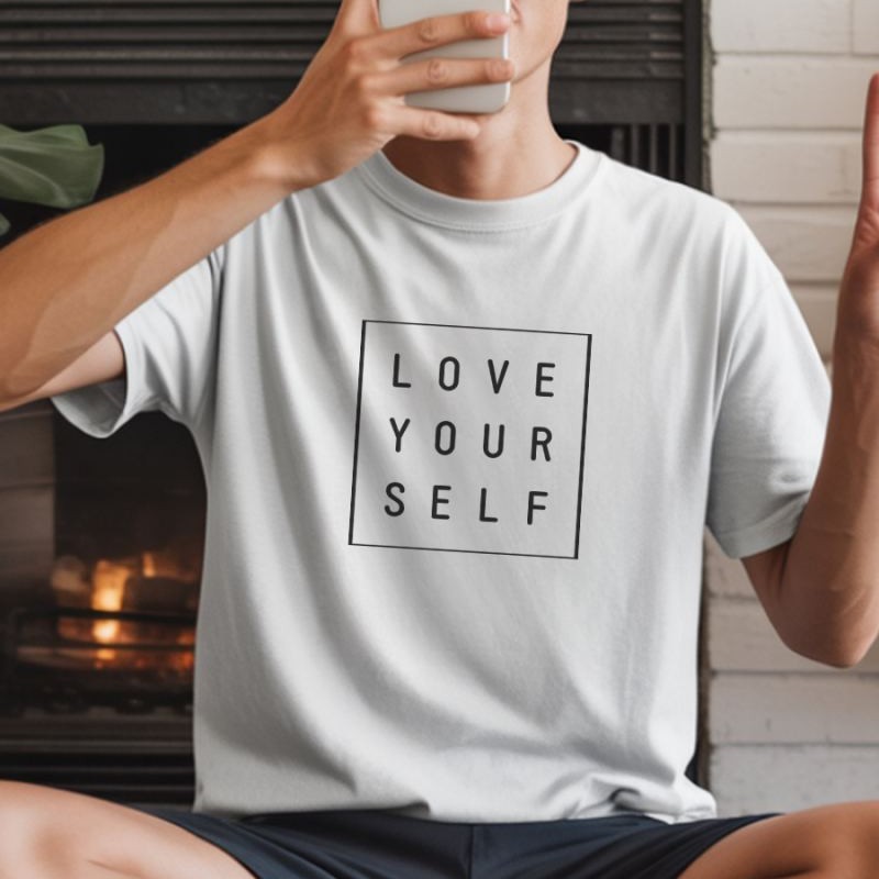 Unisex Oversize 24/1 Penye DTF Baskılı Tişört - DTF245
