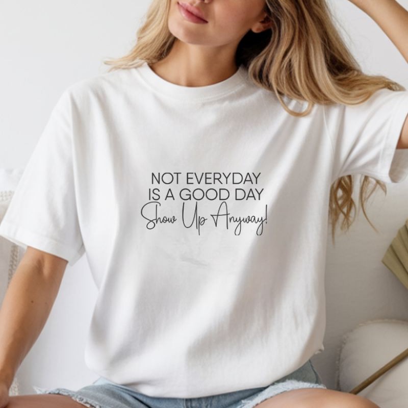 Unisex Oversize 24/1 Penye DTF Baskılı Tişört - DTF256