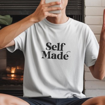 Unisex Oversize 24/1 Penye DTF Baskılı Tişört - DTF259