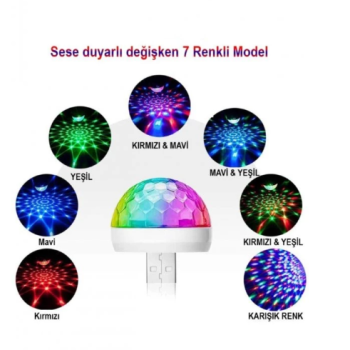 Usb Girişli Sese Duyarlı Disko Topu
