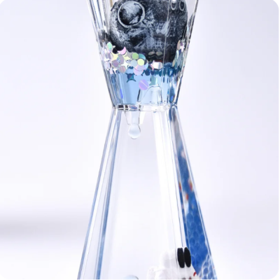 Uzay Temalı Dökülen Yağ Kum Saati 