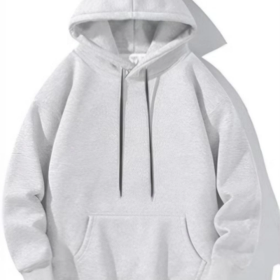 Uzun Kol Kapşonlu Basic Sweatshirt hoodie - Gri