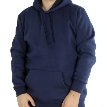 Uzun Kol Kapşonlu Basic Sweatshirt hoodie - Lacivert
