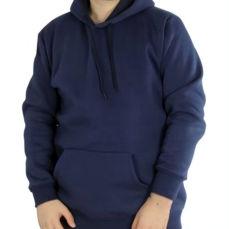 Uzun Kol Kapşonlu Basic Sweatshirt hoodie - Lacivert