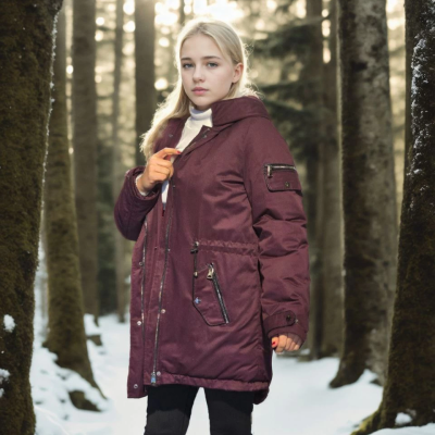 Uzun Kollu Hakiki Deri Ceket - Bordo