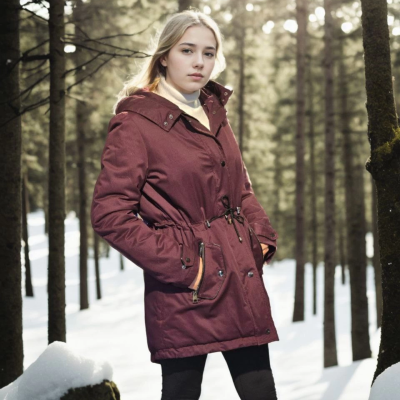 Uzun Kollu Hakiki Deri Ceket - Bordo