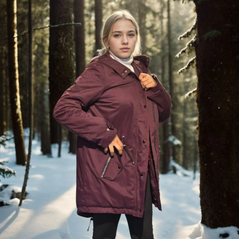 Uzun Kollu Hakiki Deri Ceket - Bordo