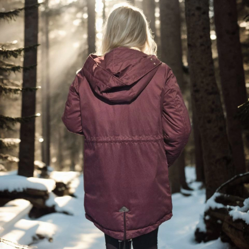 Uzun Kollu Hakiki Deri Ceket - Bordo