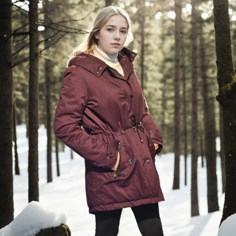 Uzun Kollu Hakiki Deri Ceket - Bordo