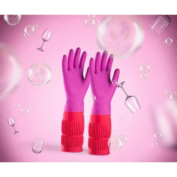 Uzun Konç Bulaşık Eldiveni M Beden 