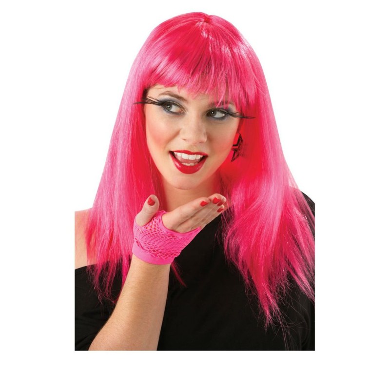 Uzun Pembe Renk Parti Peruğu 