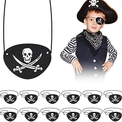 Vinleks Deri Korsan Göz Bandı Lastikli