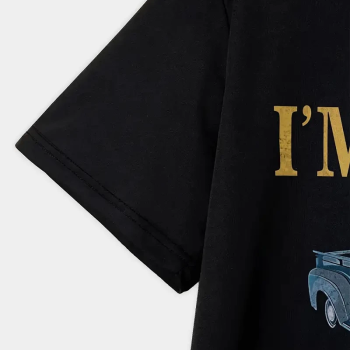 Vintage Araba Grafik T-Shirt - 