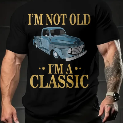 Vintage Araba Grafik T-Shirt - 