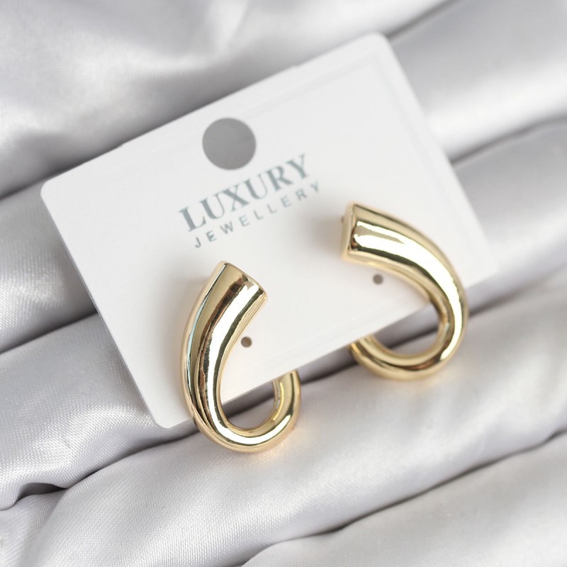 Vintage Model Gold Renk Kadın Küpe