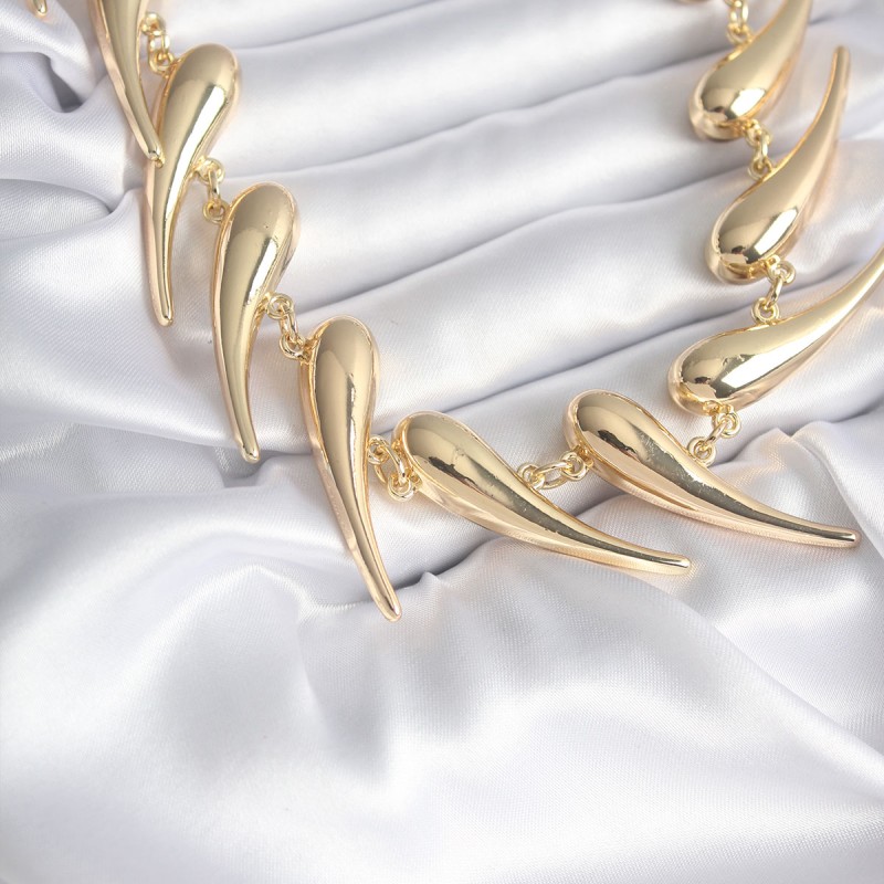 VIP Seri Özel Tasarım Gold Renk Kadın Kolye