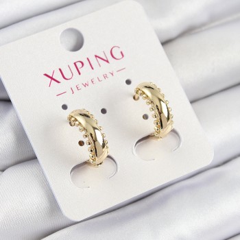 Xuping Çit Halka Model Gold Renk Kadın Küpe