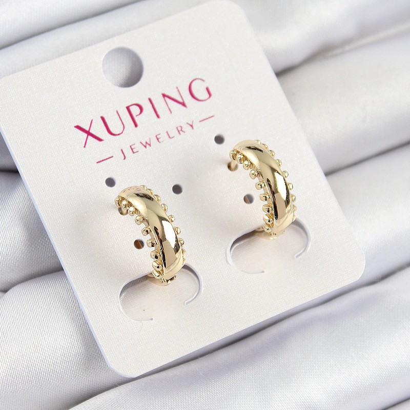 Xuping Çit Halka Model Gold Renk Kadın Küpe