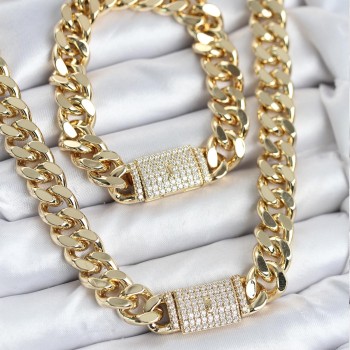 Xuping Gurmet Gold Renk Kolye ve Bileklik Seti