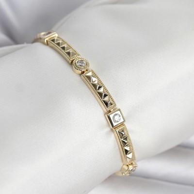 Xuping Punta Model Gold Renk Kadın Bileklik
