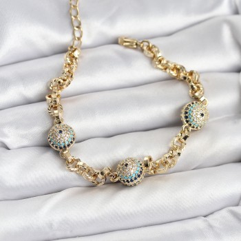 Xuping VIP Nazarlı Gold Renk Bileklik