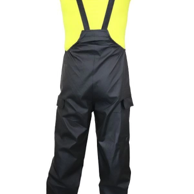 Yağmurluk Takım (Bahçıvan Tipi Askılı Pantolon ve Mont) - Siyah -