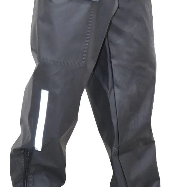 Yağmurluk Takım (Bahçıvan Tipi Askılı Pantolon ve Mont) - Siyah -