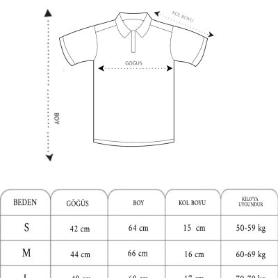 Yakalı Slim Fit Baskılı T-Shirt - Siyah -