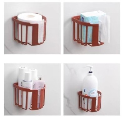 Yapışkanlı Çok Fonksiyonlu Banyo Organizeri BEYAZ