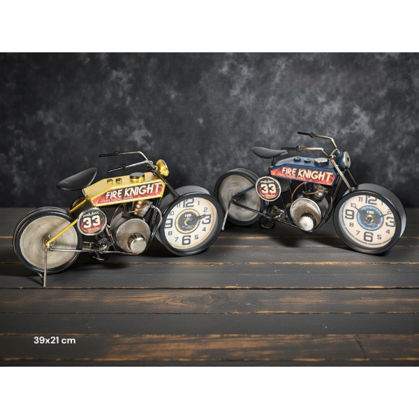 Yarış Motoru Tasarımlı Masaüstü Saat 