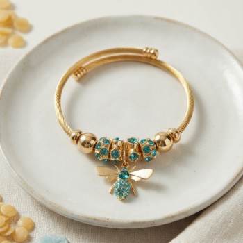 Yeşil Arı Model Charmlı Bileklik