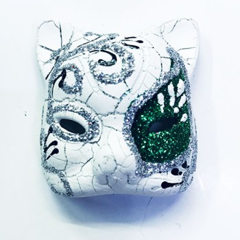 Yeşil Seramik Venedik Kedi Magnet