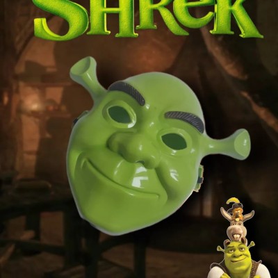 Yeşil Shrek Maskesi