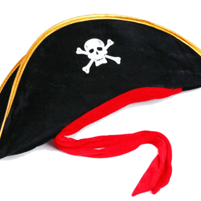 Yetişkin Boy Kadife Jack Sparrow Denizci Kaptan Jack Korsan Şapkası 50X20 CM