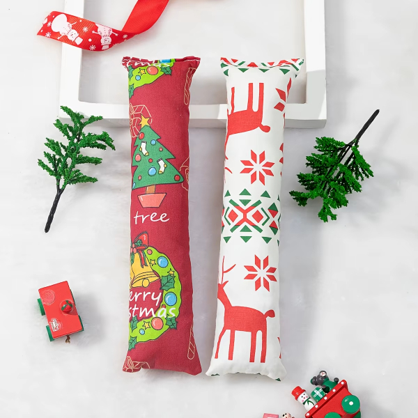 Yılbaşı Konseptli Hışırtılı Bez Kedi Oyuncağı