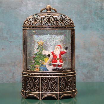 Yılbaşı Temalı Işıklı Müzikli Kar Küresi Model 4 