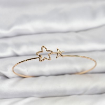 Yıldız Model Gold Renk Bileklik