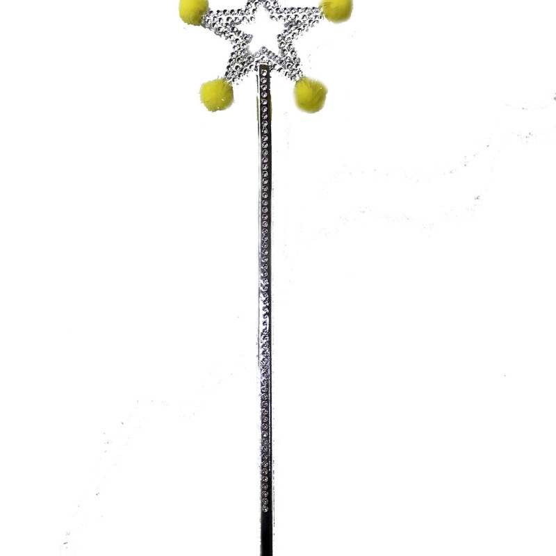 Yıldız Peri Asası Sihirli Değnek Sarı Ponponlu