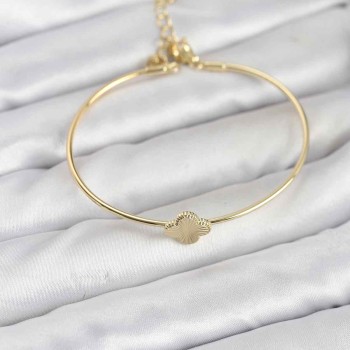 Yonca Model Gold Renk Kadın Bileklik
