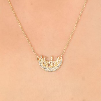 Zirkon Taşlı Kadın Kolye