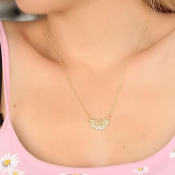 Zirkon Taşlı Kadın Kolye