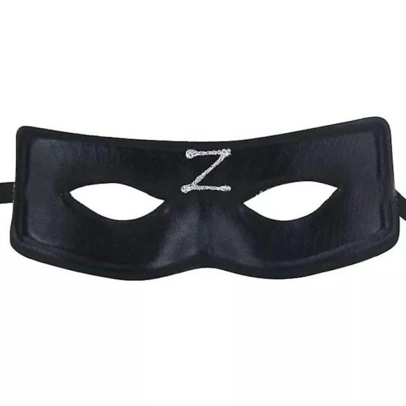 Zorro Maskesi Z Baskılı Lastikli